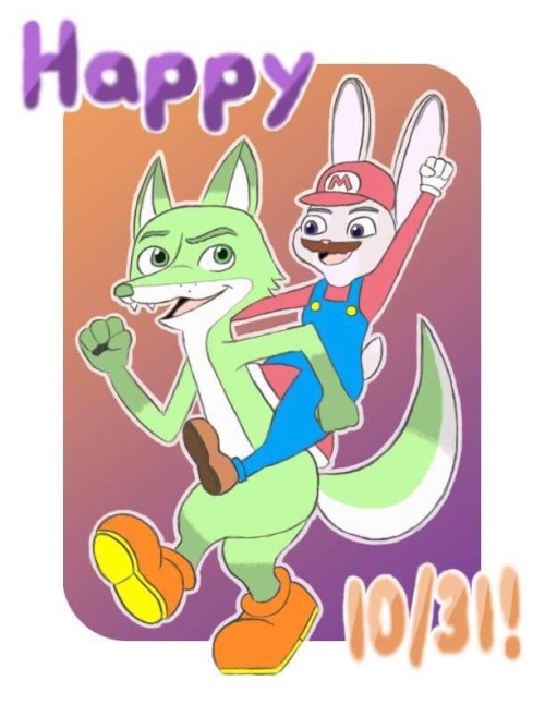 zutopiadoubutsu:Judy and Nick as Mario and Yoshi, haha...