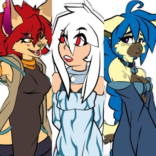 kyu-art13:Here the 3 main familis of the Noxkat. Mirage...