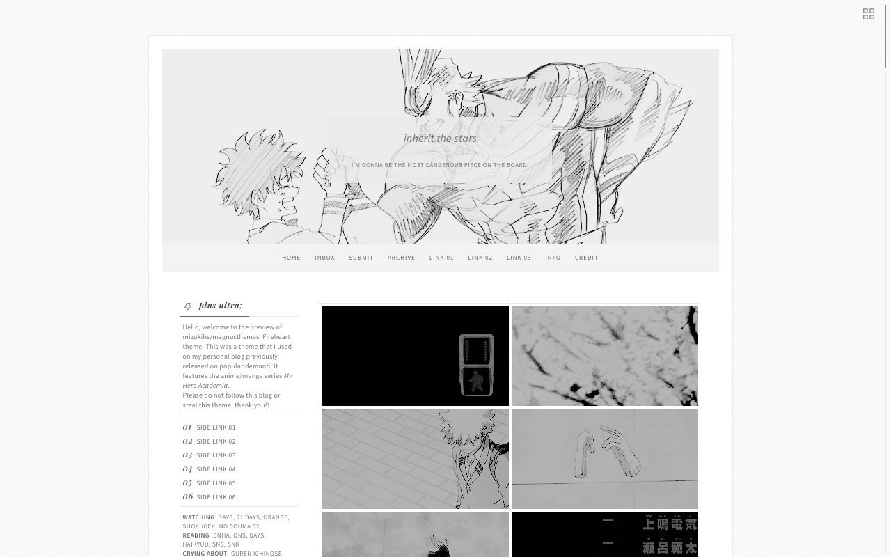 Anime Tumblr Blog Themes