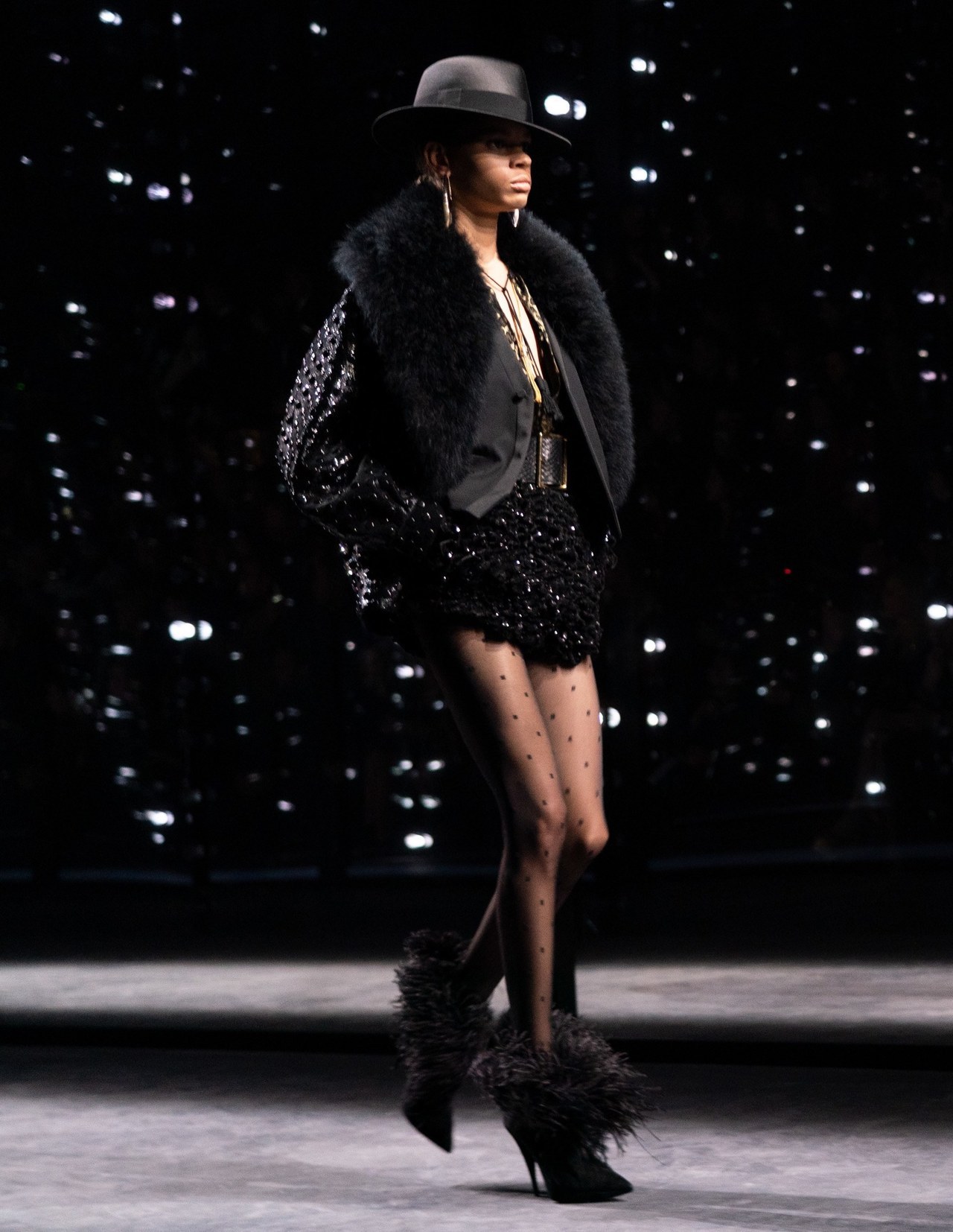 Hiandra Martinez at Saint Laurent F/W 2019 Chic As F**k