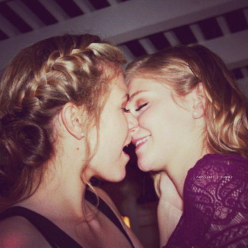 Lesbian kisses