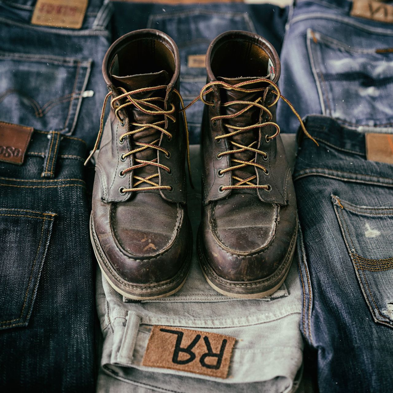 levi's and red wings
