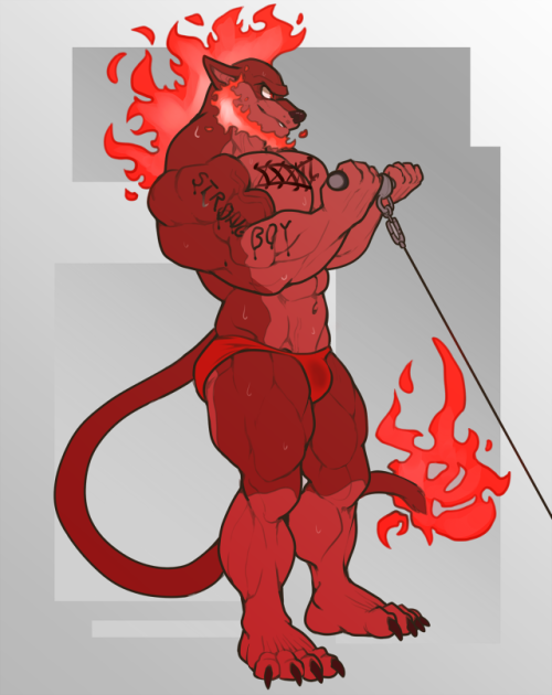 grimfaust:Cable curls and flaming tails~  Thank you again,...