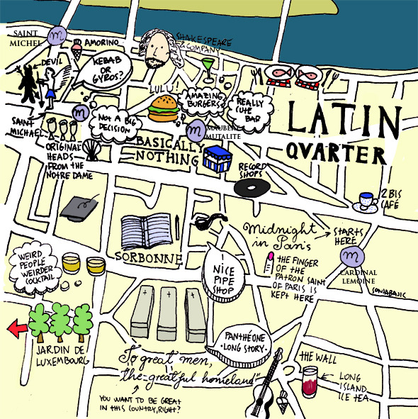 Map Of Paris Latin Quarter 26