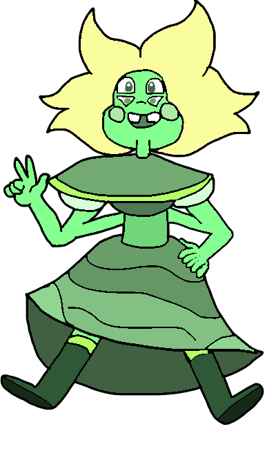 The Wonderful, glimmering, Gaspeite!!! Made a Gaspeite (Lemon Jade) Chibi based off of @gaartes‘ Style I might do more of these for my fusions uwu