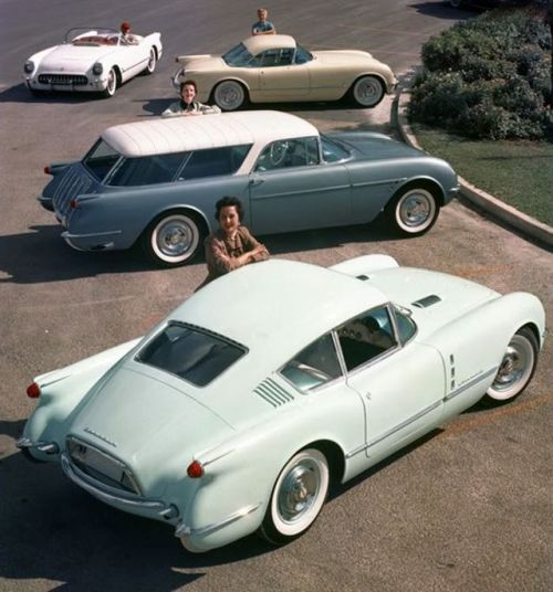 rodz-and-muscle:corvettes:1954 Corvette concept carsA...