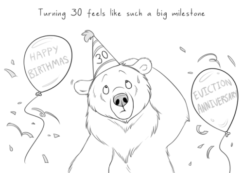 bearlyfunctioning:Comic #157: Three Decades - Patreon -...