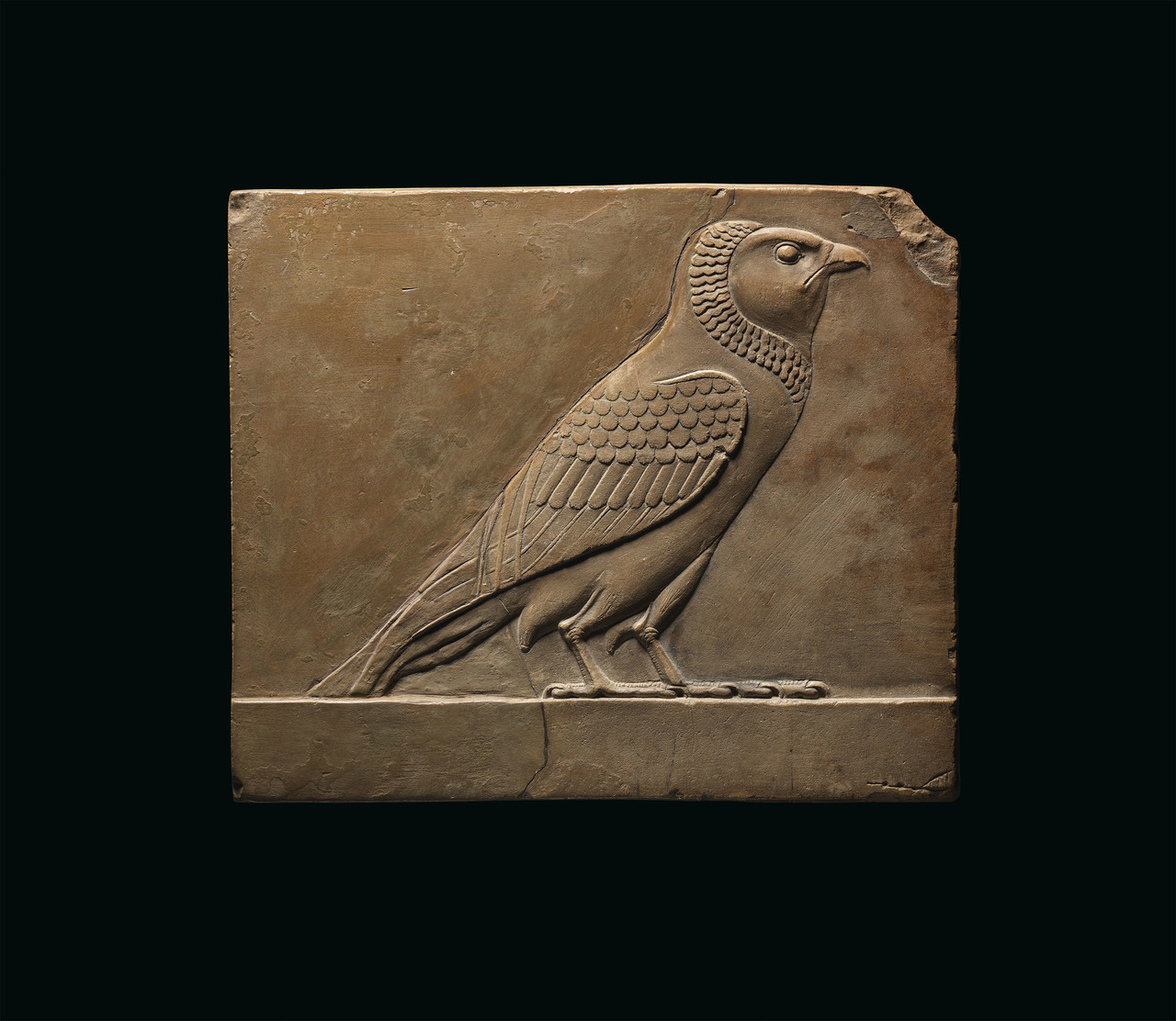 historyarchaeologyartefacts: â€œLimestone Sculptorâ€™s Model of Falcon; Egyptian, Late Period (664-332 B.C.) [3200 x 2781] â€