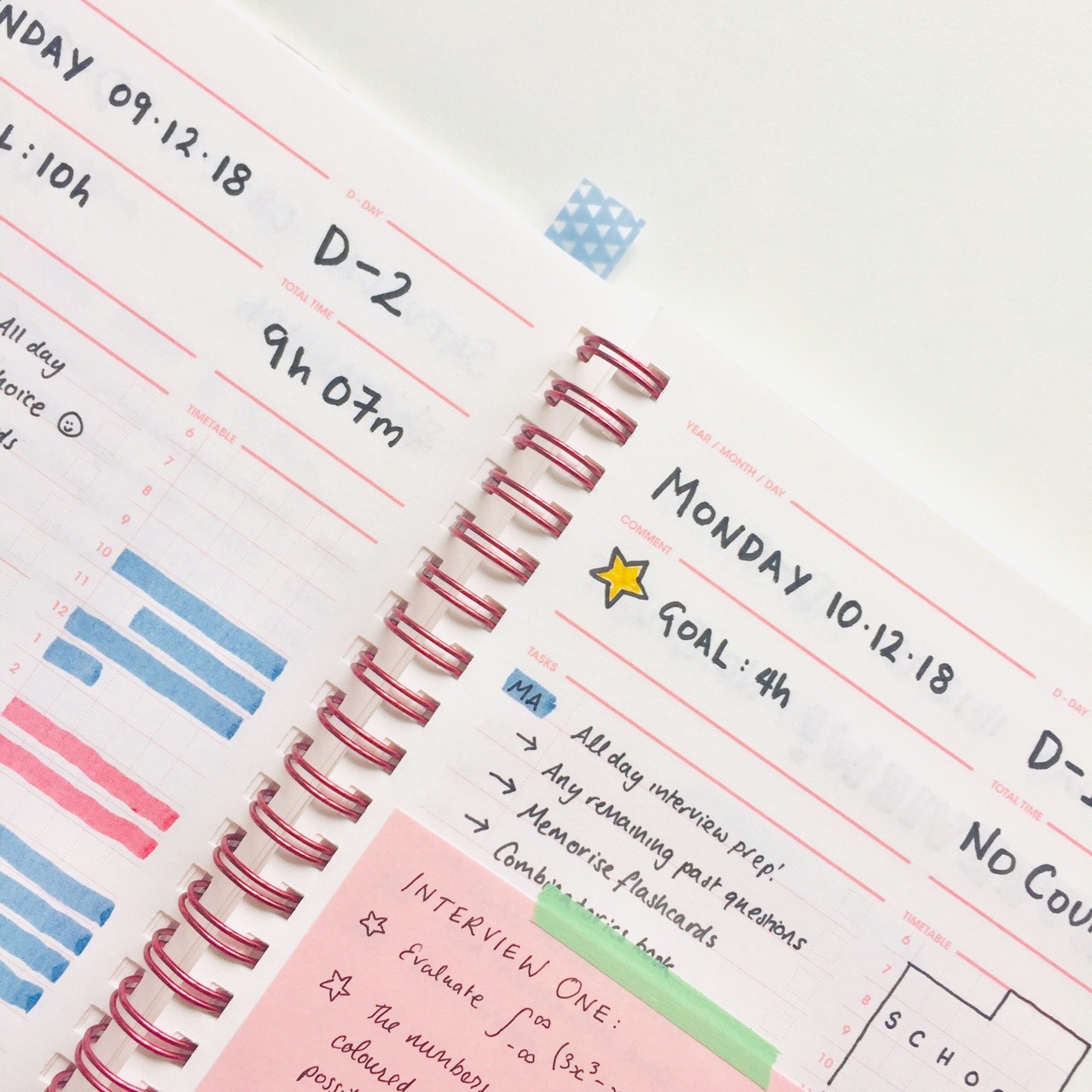 Study Planner By Motemote 10 Minutes Planner for 100 Days