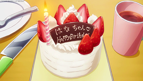 anime birthday cake | Tumblr