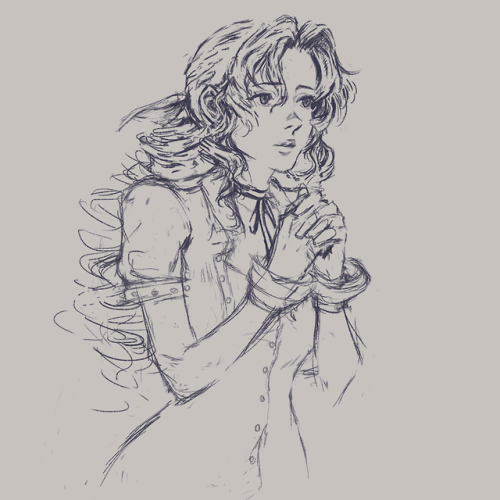 FF FF7 FFVII Final Fantasy Final Fantasy 7 Final Fantasy VII Aerith Aeris Aerith Gainsborough Aeris Gainsborough sketch cleris clerith my art