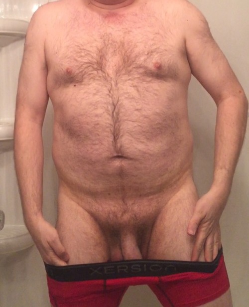 jockednstrapped4fun:Sunday’s Boxer Briefs Semi Bulging in my...