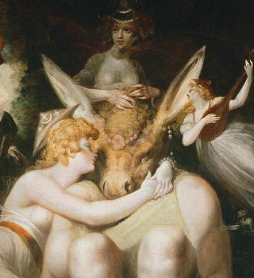 Henry Fuseli, Titania Caresses Bottom with the Donkey's Head, 1793-94, oil on canvas. Kunsthaus, Zurich