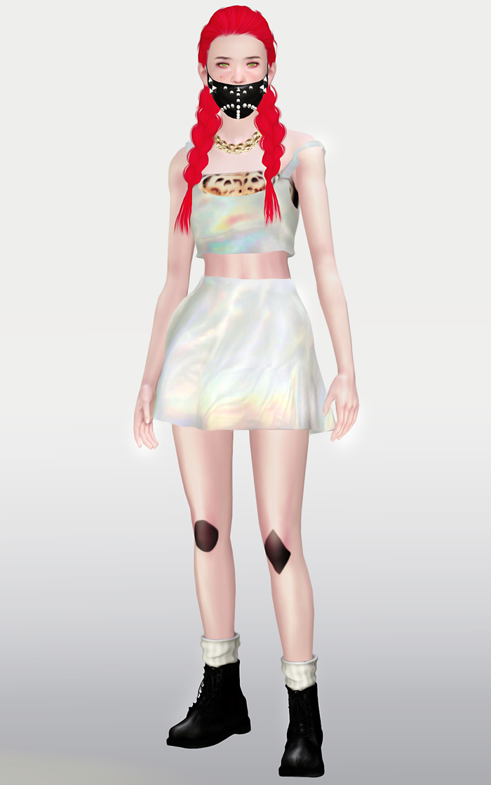 Hologram Skirt & Tee
Credits - Skirt Mesh by Pixicat
Models - Nugget by aphroditeisimmoral
DOWNLOAD / DOWNLOAD