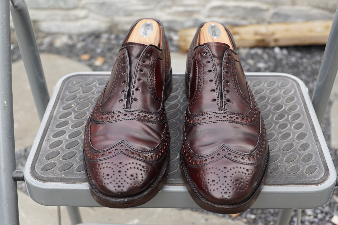 Re Dyed my old RM Williams with Fiebings dye - Cordovan colour : r