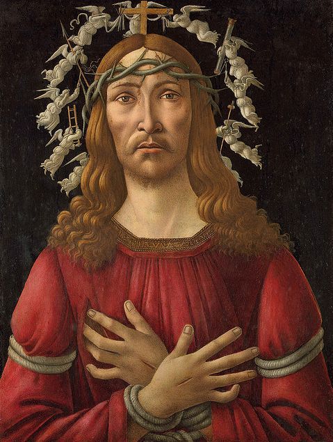 cappellapaolina:
“ Christ as the Man of Sorrows, ca. 1495-1505
Sandro Botticelli ( Alessandro di Mariano di Vanni Filipepi ), 1445-1510
Pivate Collection
”