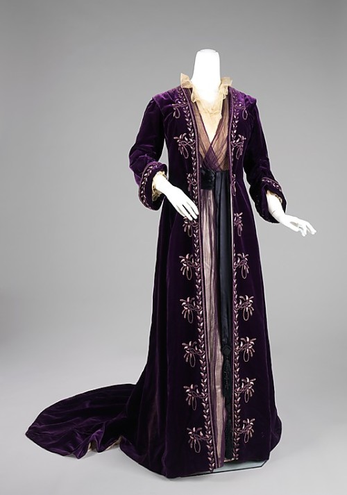 Tea Gown 1905 1905 fashion House Of Worth dress purple dress