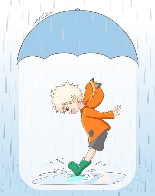 A rainy day Kacchan for a rainy day season! Er, it poured last...