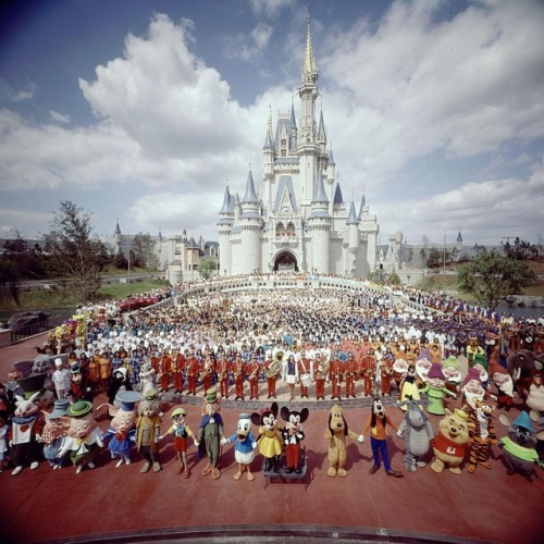 life:Group portrait of the entire Walt Disney World staff,...