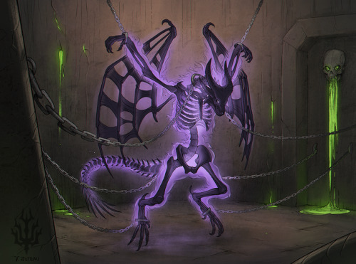 Anthro Dragon Skeleton