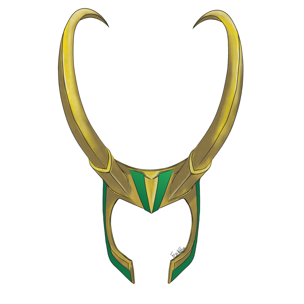 Marvel Loki Helmet Logo Lokis Helm Tattoo.