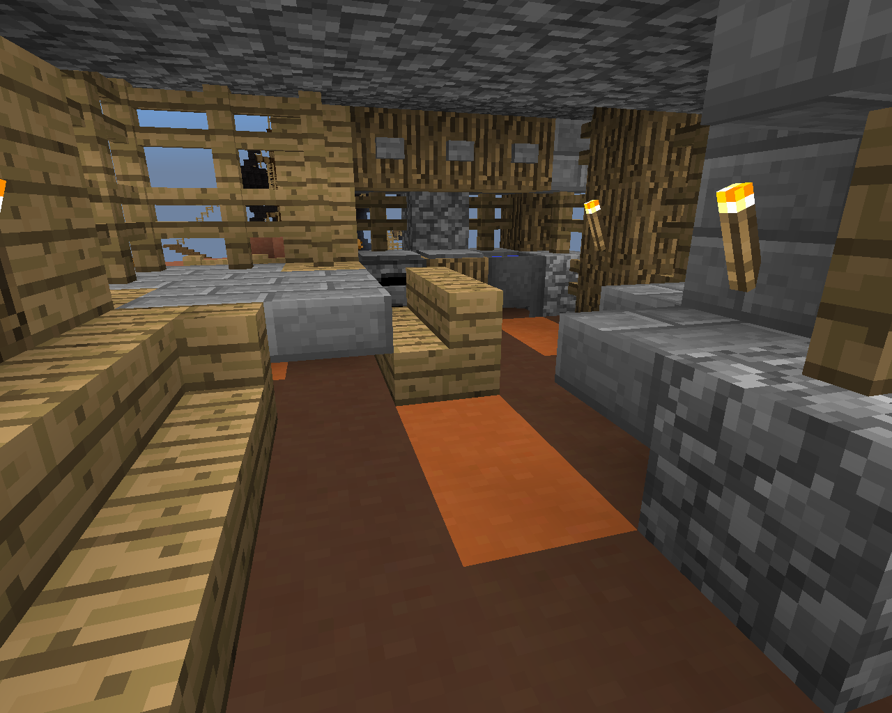 Minecraft Ideas A Cool Interior Idea For A Medieval Themed