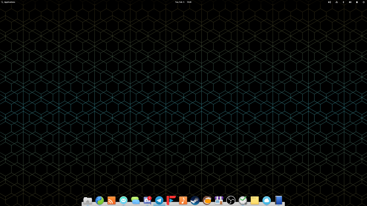 An image of my elementary OS desktop