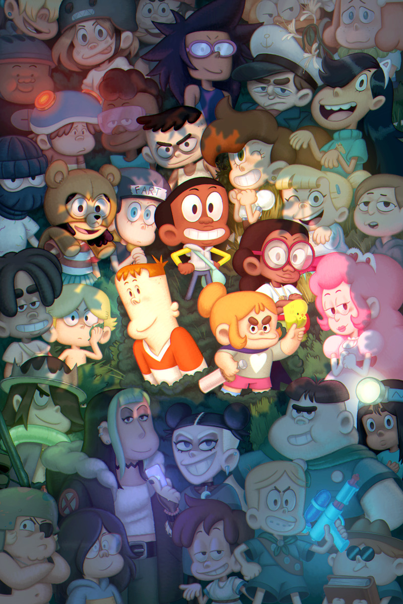 Here’s one of the “Craig of the Creek” posters I was fortunate enough to design/paint for the lobby at Cartoon Network. I tried to highlight some of the many unique creek kids you’ll be seeing...