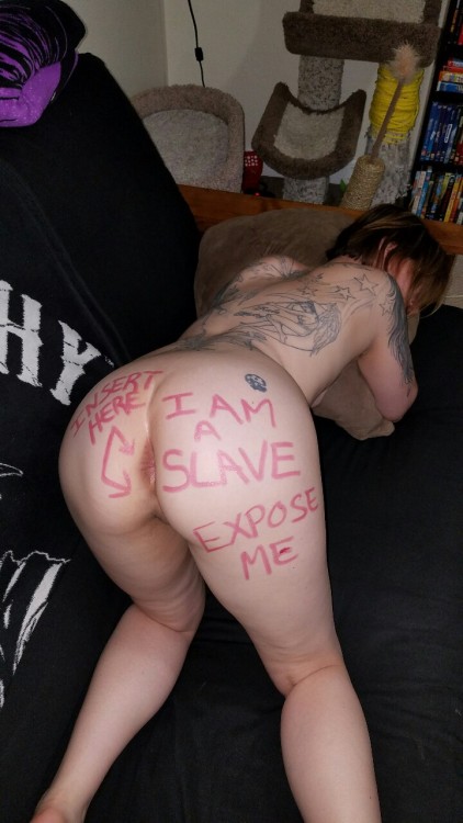 stillrasta420:this says it all she’s a slave who wants to be...