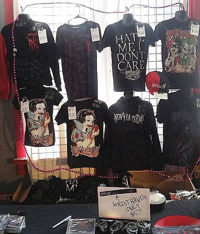 new years day band merch