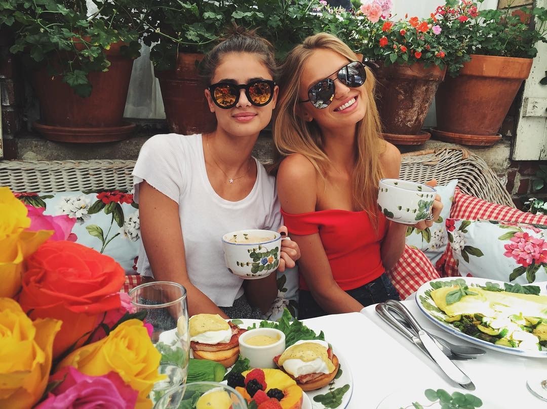 Romee Strijd and Taylor Hill in sunglasses by Yeah Sunglasses!