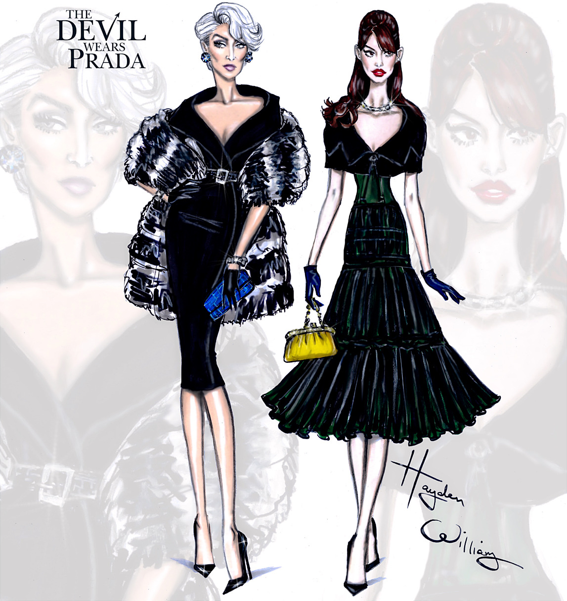 Hayden Williams Fashion Illustrations The Devil Wears Prada