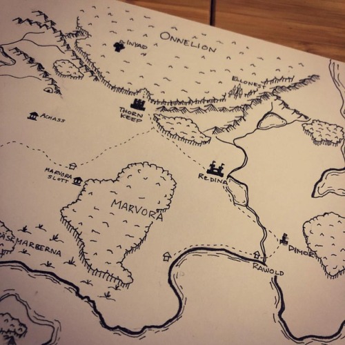 coolercolors:Let’s start this #inktober2018 with the map I...