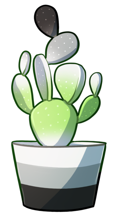 layaart:Pride cacti!!!! I originally just made the ace...