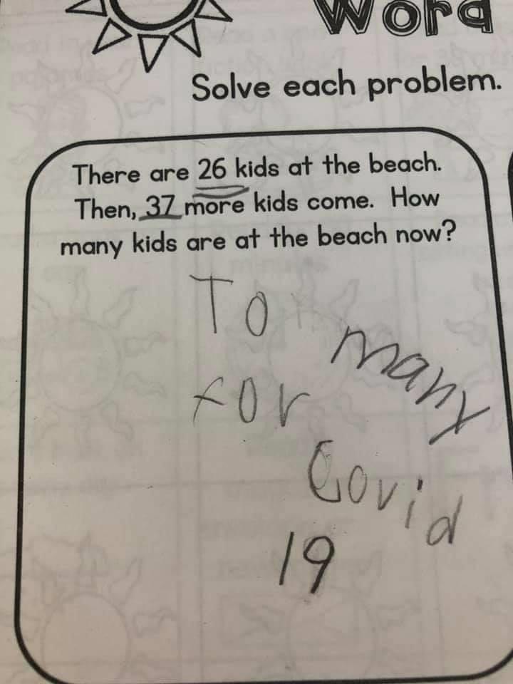 ¿Cuántos niños hay en la playa?