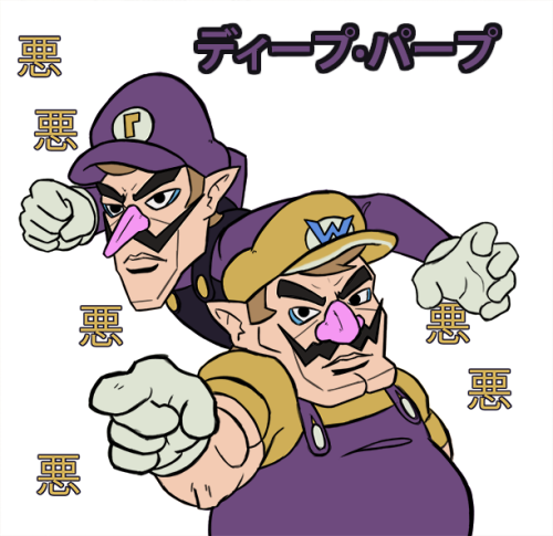 ask-a-wario:THIS-A MUST BE THE WORK OF AN ENEMY STAND!!Go!...