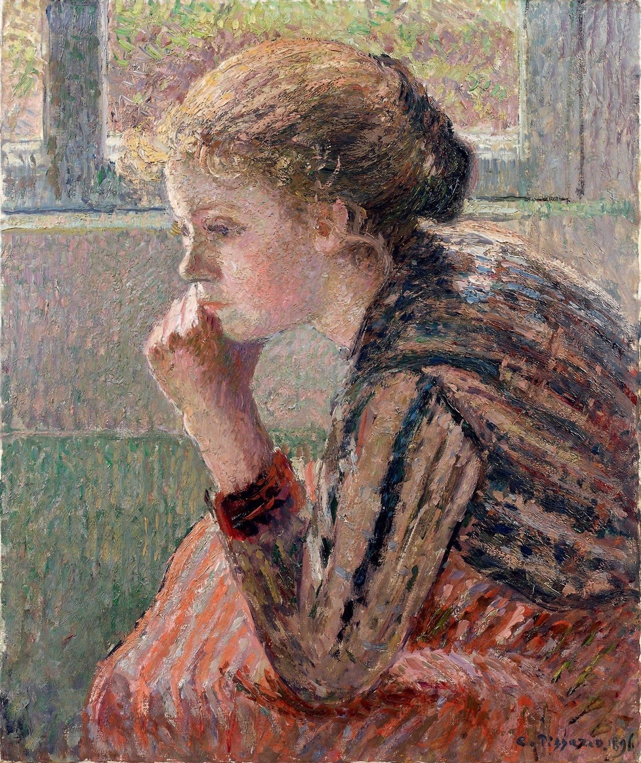 urgetocreate:
â€œCamille Pissarro, La Rosa, 1896, Oil on canvas
â€