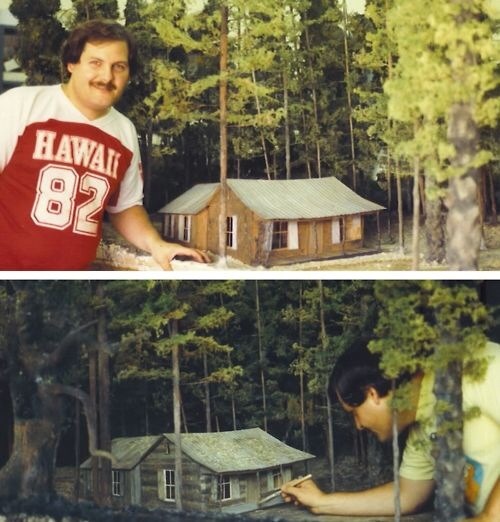 Brothertedd Com James Belohovek And His Miniature Cabin Made For