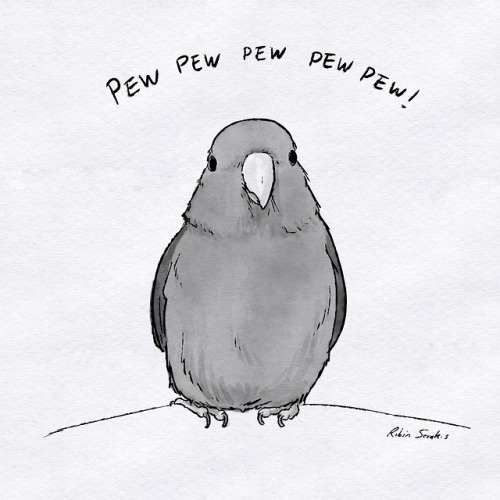 jadedsketch:Inktober #9: PreciousA portrait of my tiny bird,...