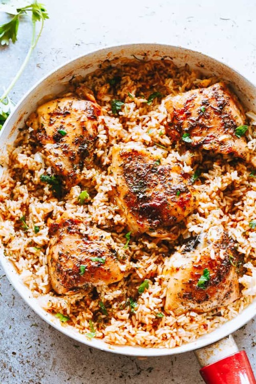 daily-deliciousness:Garlic butter chicken rice