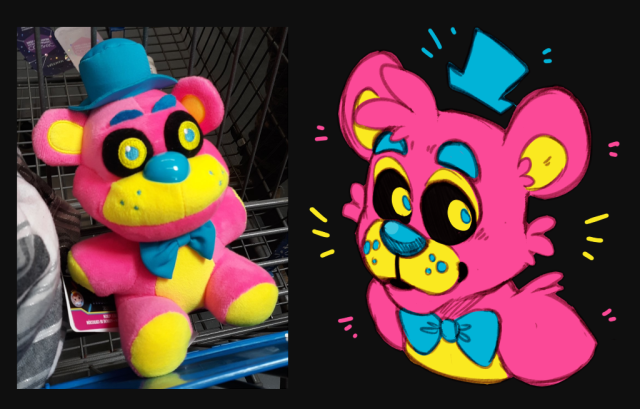 blacklight fnaf plushies