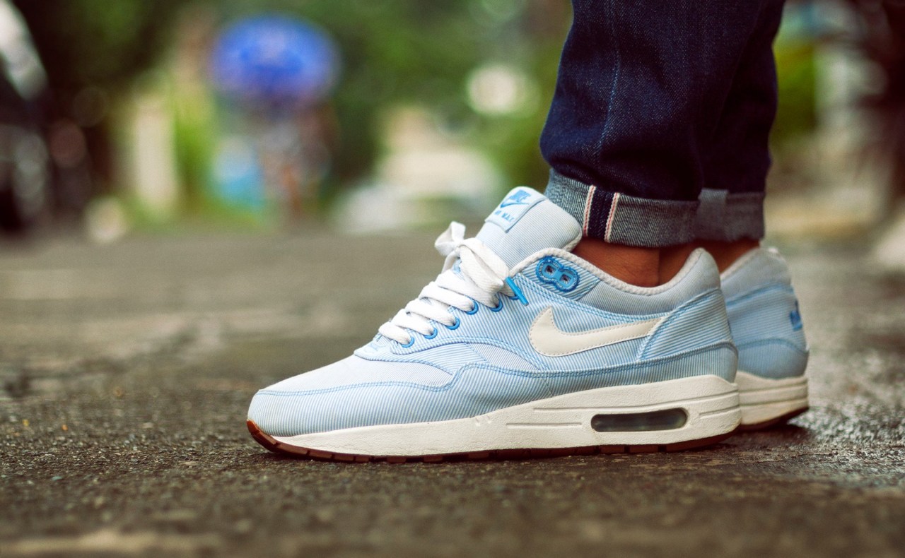 Nike Air Max 1 'Pinstripe' (by msgt16) – Sweetsoles Nike Air Max 1 'Pinstripe' (by msgt16) – Sweetsoles