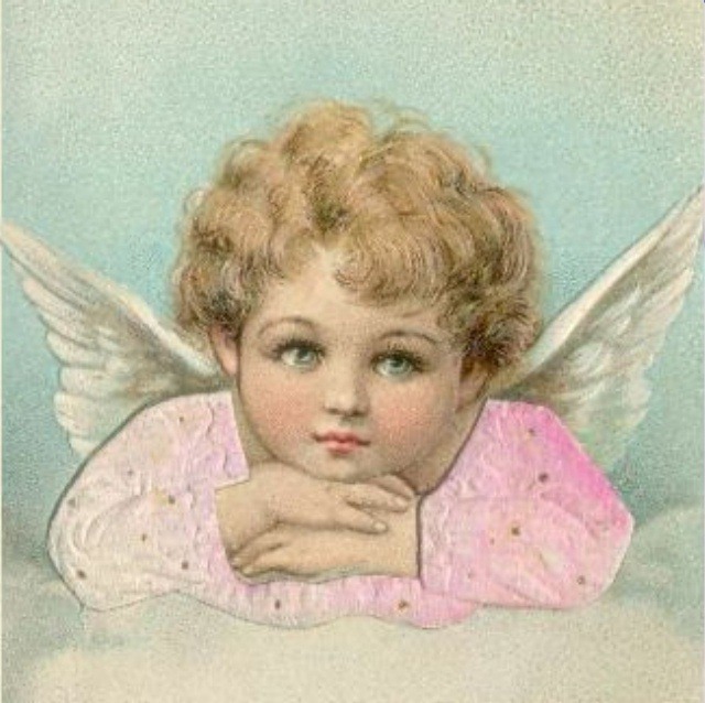Heavenly, Sweet CHERUB in PINK in the Clouds | Our Cottage...