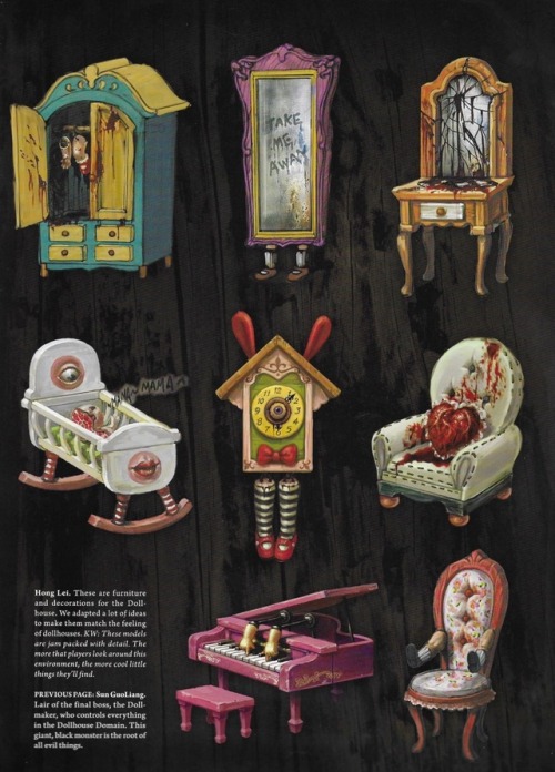 video-games-girls-play-to:evil doll house furniture (from the...