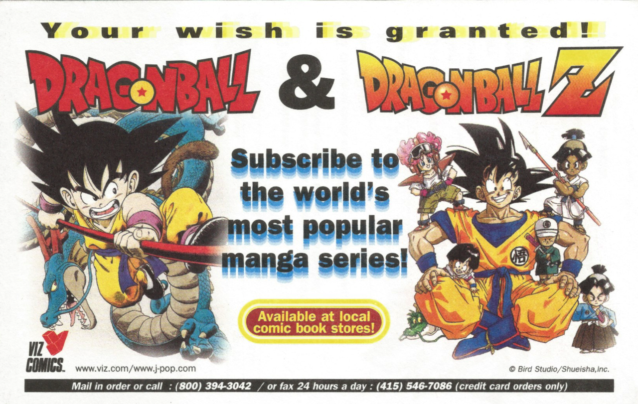 Dragon Ball Z manga order form From the original... - ANIME HNEH