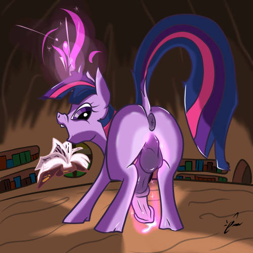 magnificentponiart:Twilight’s Spell Because dicks :3