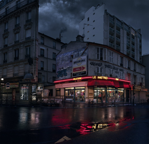 culturenlifestyle:Lost Parisian Cafés Photographed in Rainy...