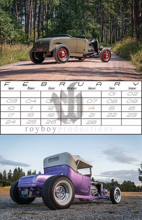 Here are the mockups for the 2019 Royboy Productions calendar....