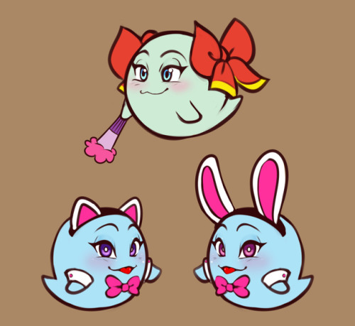 Doodle - Paper Boos  Lady Bow, Lahla and Peeka. I dunno :v