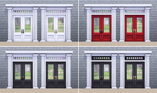 simplistic-sims4:#NoMoreDingyDoors - Exterior EditionNothing...